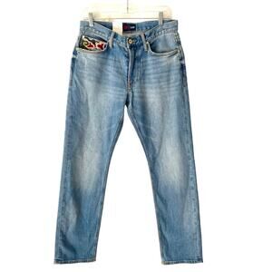 Lee Jeans RARE Men’s 726 Austin Regular Straight NWTs Embroidered size 32x31